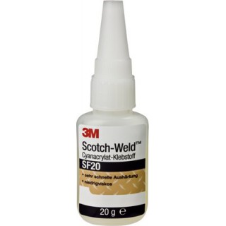 3M™ Scotch-Weld™ SF20 Клей Цианакрилатный, прозрачный, 20 г