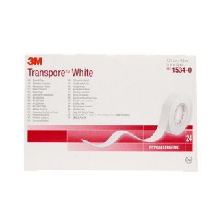 Гипоаллергенный пластырь 3M™ Transpore™ White, 1534-0