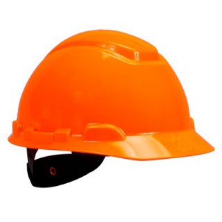 3M™ Каска защитная  H-701N-OR без вентиляции, с храповиком, цвет оранжевый