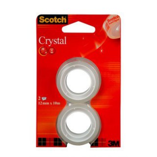 Scotch® Crystal 6-1975R2 Прозрачная Клейкая Лента, рефиллы, 19 мм х 7.5 м, 2 шт. в упаковке