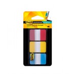 Post-it® 686-RYB-RU Усиленные Суперклейкие Закладки, 25 мм, 3 цвета: красный, желтый, синий, по 22 шт.