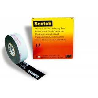 Scotch® 13 Самослипающаяся Полупроводящая Лента, рулон 19 мм х 4,5 м