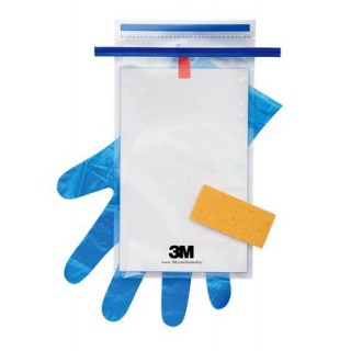3M™ Hydrated-Sponge Губка Увлажненная для Отбора Проб с 10 мл нейтрализующего буфера, перчатки и пакет, HS10NB2G, 100 шт/ящ