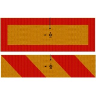 3М™ Комплект Задних Опознавательных Знаков для большегрузного и длинномерного транспорта, левый и правый, 400 х 196 мм