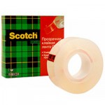 Scotch® Crystal 600RUS Прозрачная Клейкая Лента в коробке, 19 мм х 33 м