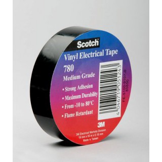 Scotch ® 780 Изолента ПВХ, черная, рулон 19 мм х 20 м х 0,18 мм