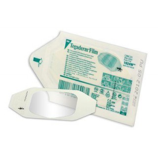 Пленочная прозрачная наклейка  3Мтм Tegaderm ® 6 x 7 см,  без выреза